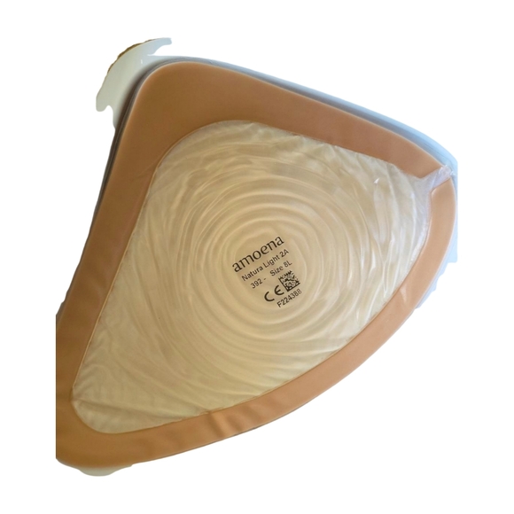Amoena Comfort Plus Natural Light 2A Breast Form Prosthesis Size 8L New in Box - Picture 6 of 9